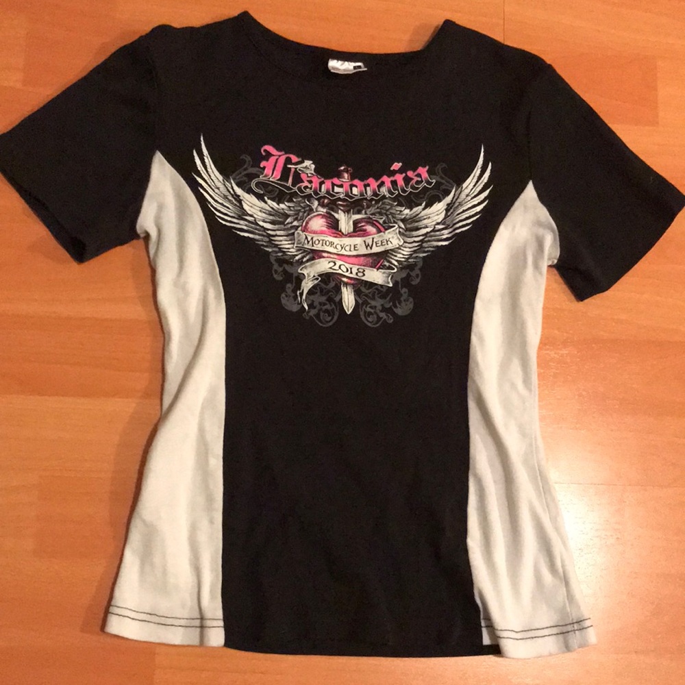 Women’s large Laconia 95th anniversary motorcycle bike week 2018 T-shirt